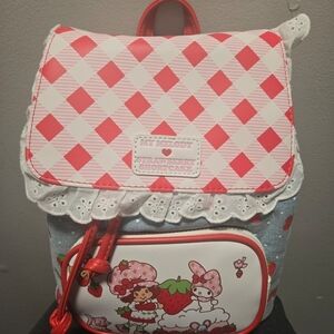 Bioworld Red and White Checkered Backpack